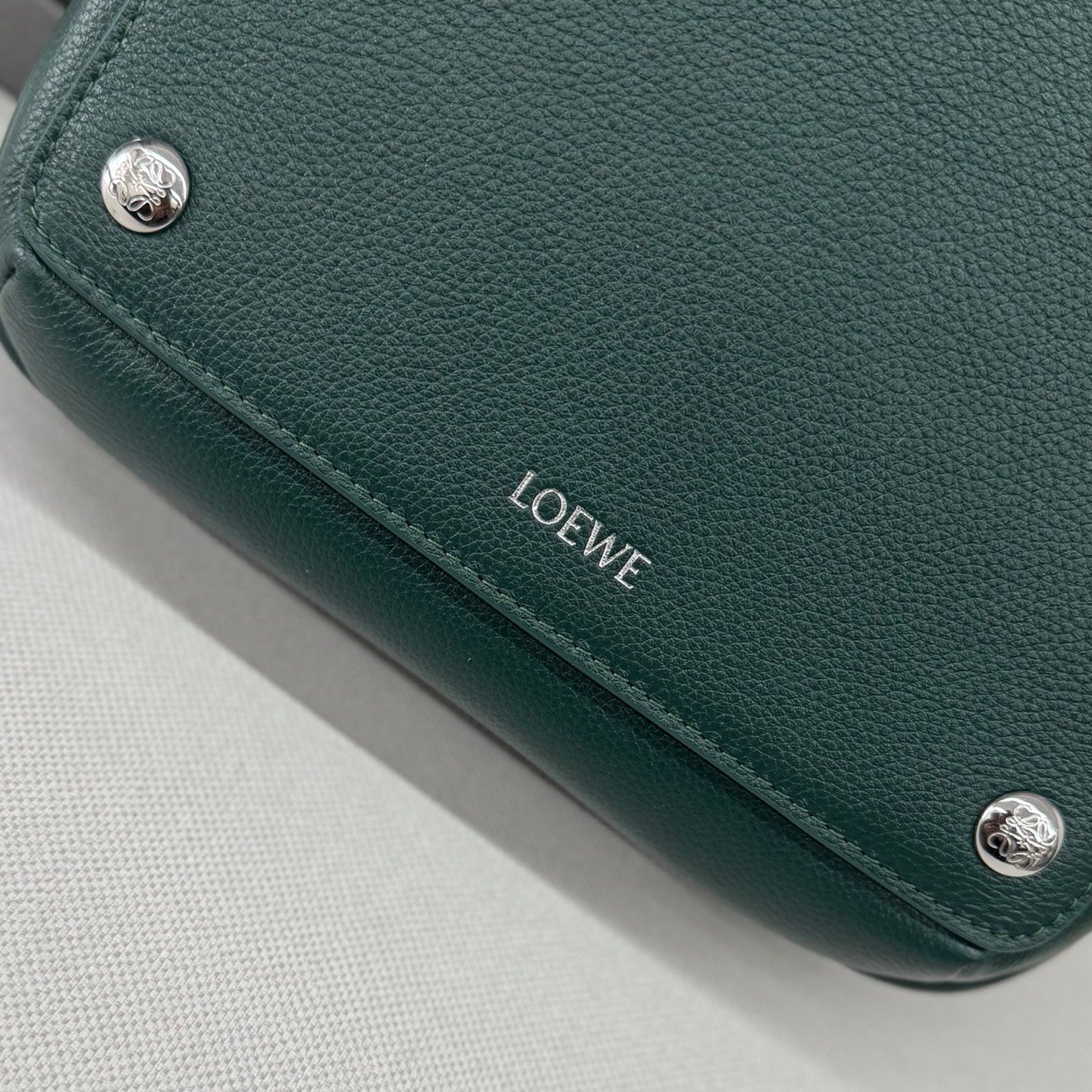 Loewe Messenger Bags 23 Dark Teal Green Cowhide