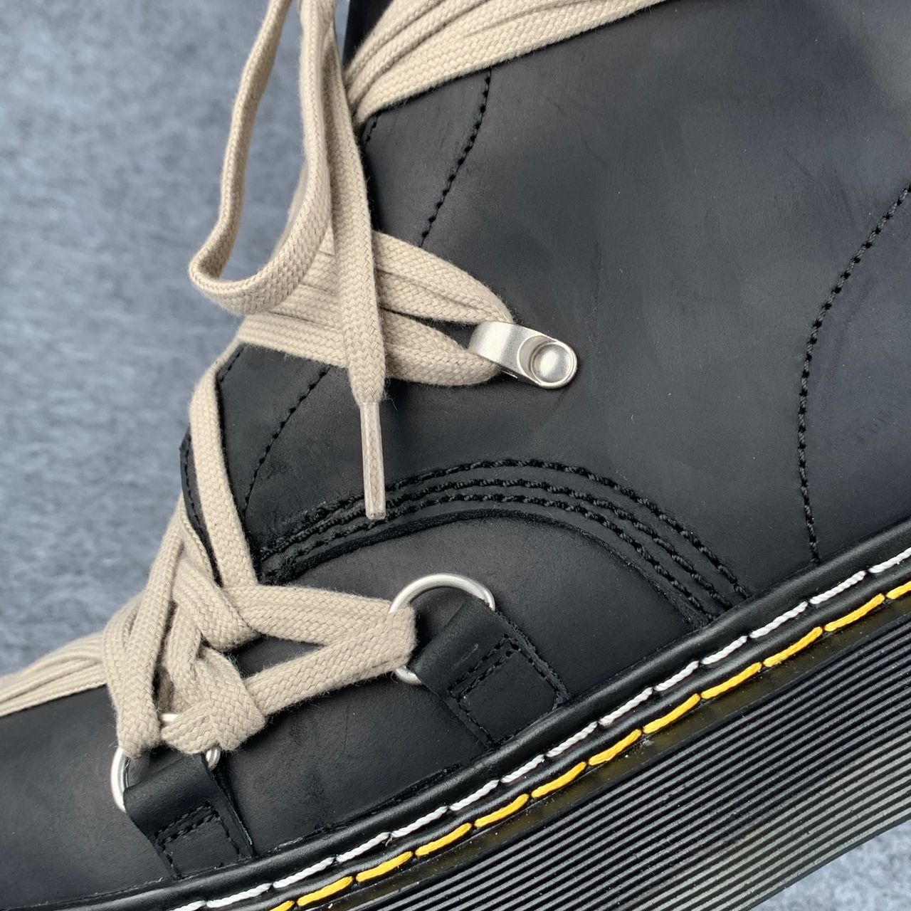 Dr. Martens x Rick Owens Wmns DRKSHDW 1460 Quad Sole Megalace Boot 'Black'