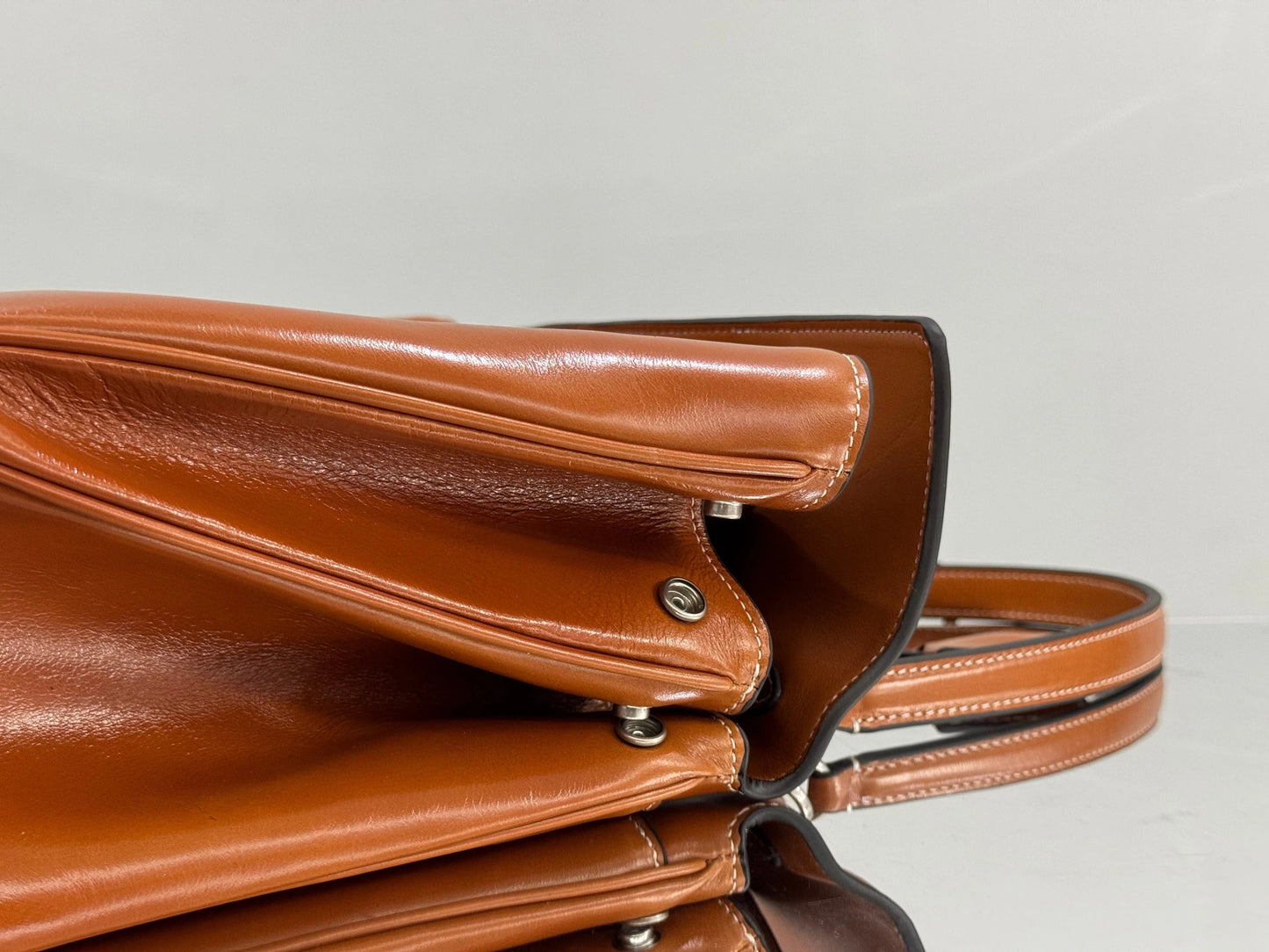 Balenciaga Medium Bag 35 Camel Brown Cowhide Sliver Hardware