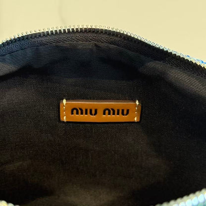 Miumiu Crochet Pouch Multicolor Cotton