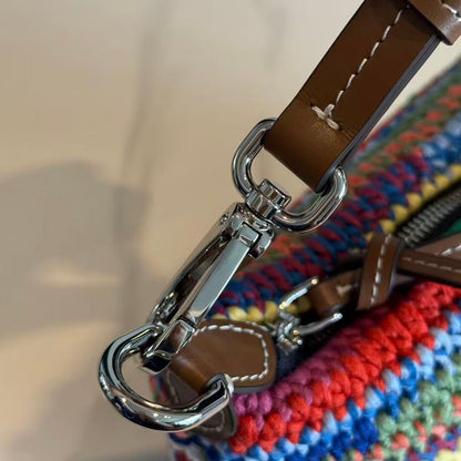 Miumiu Crochet Pouch Multicolor Cotton