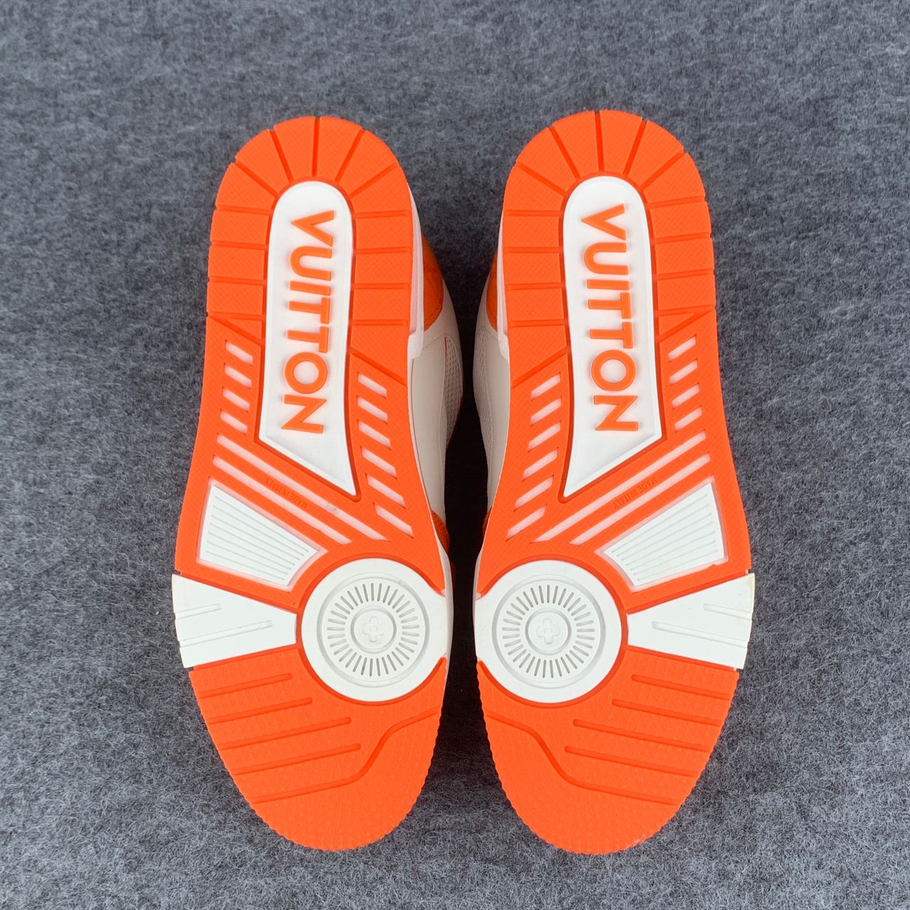 LV Trainer Low 'Velcro Strap Orange Monogram Denim':