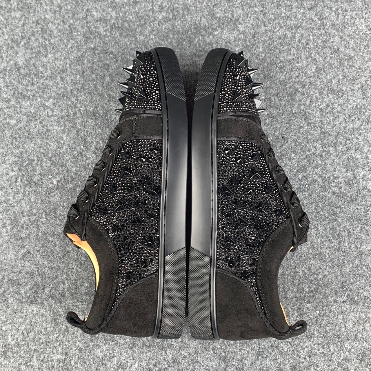 CL Astroloubi Strass Eternity 'Black Suede/Comète Strass'