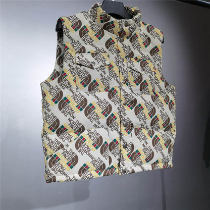 The North Face x Gucci Down Vest 'Ivory/Brown'
