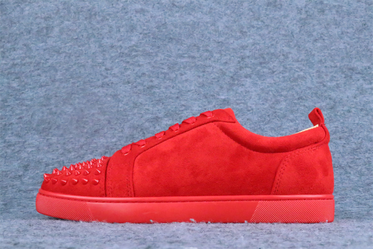 Christian Louboutin Louis Junior Spikes Flat 'Rougissime'