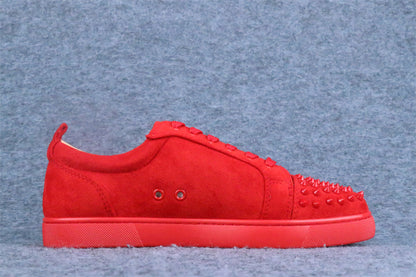 Christian Louboutin Louis Junior Spikes Flat 'Rougissime'