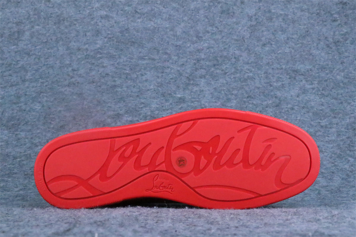 Christian Louboutin Louis Junior Spikes Flat 'Rougissime'
