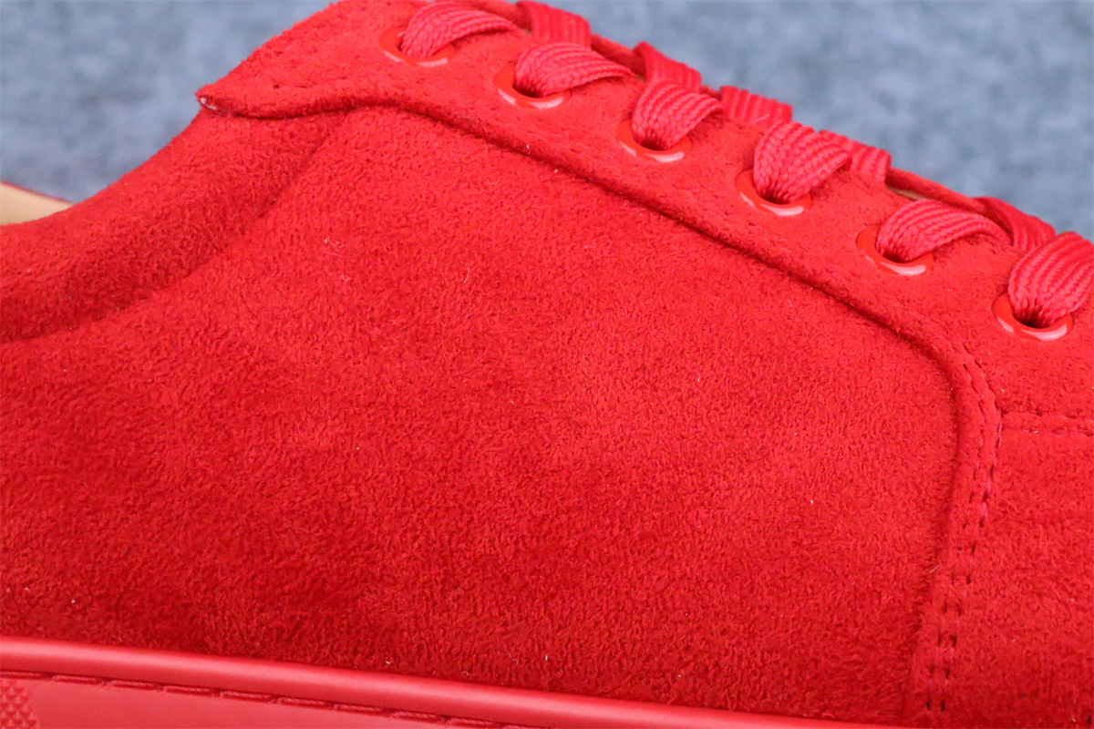 Christian Louboutin Louis Junior Spikes Flat 'Rougissime'