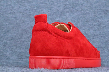 Christian Louboutin Louis Junior Spikes Flat 'Rougissime'