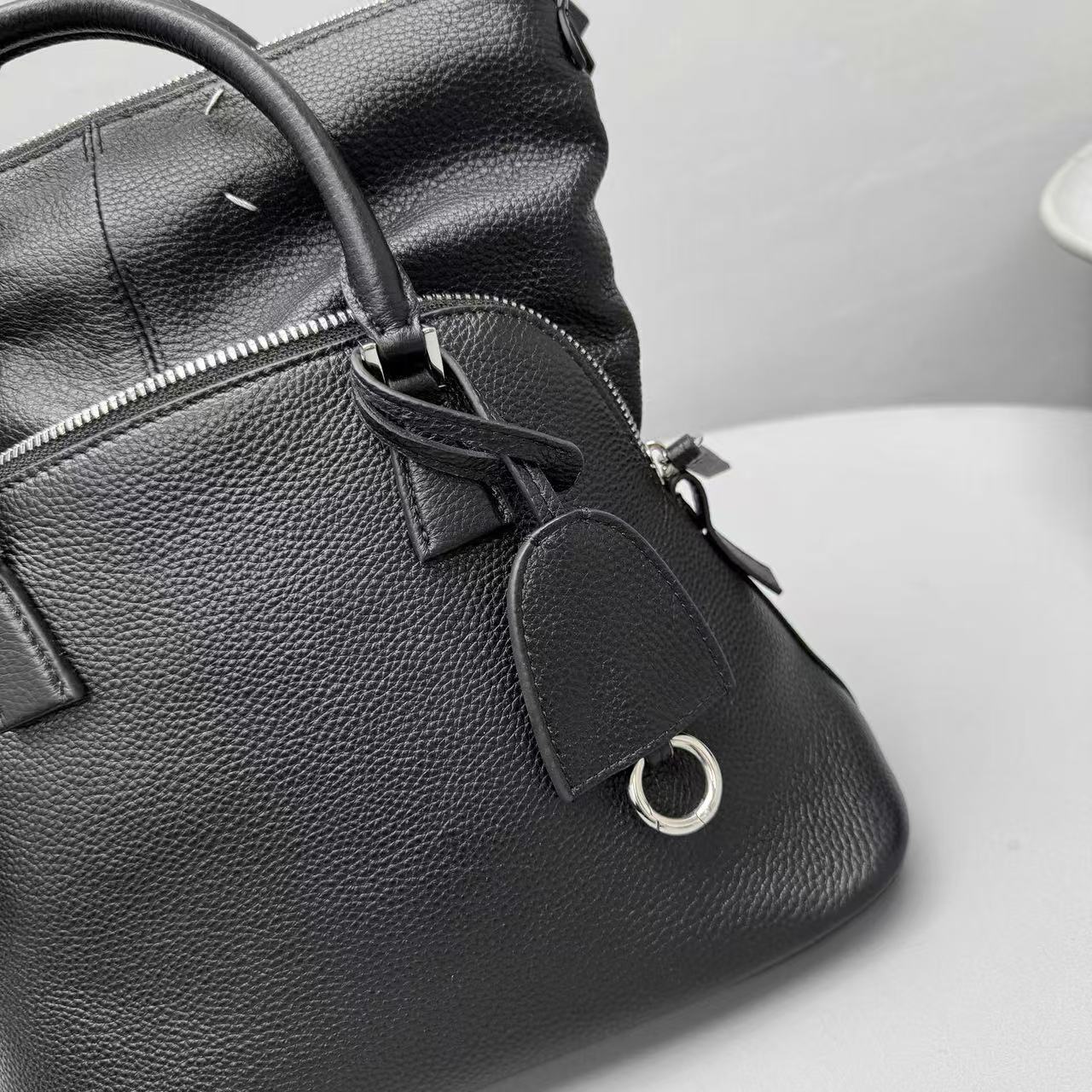 Maison Margiela 5ac Mini' Handbag Black Grain Cowhide