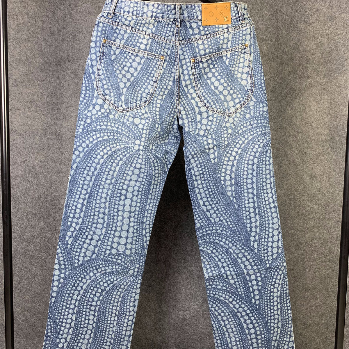 LV X YK All-Over Pumpkin Denim Jeans