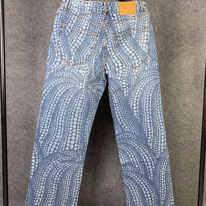 LV X YK All-Over Pumpkin Denim Jeans