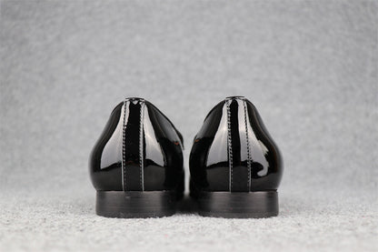 CL Dandelion Tassel Loafers 'Black Patent Leather'