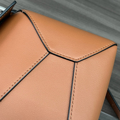 Small Puzzle 24 bag in classic gold calfskin shw