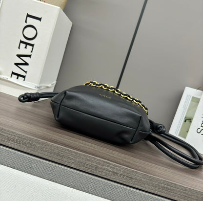 Loewe Flamenco Purse 23 Black Lambskin Ghw