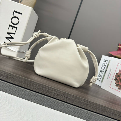 Loewe Flamenco Purse 23 White Lambskin Shw