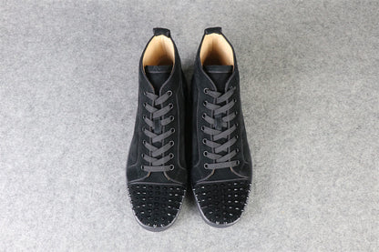 CL Lou Spikes Orlato High-Top 'Black Suede'