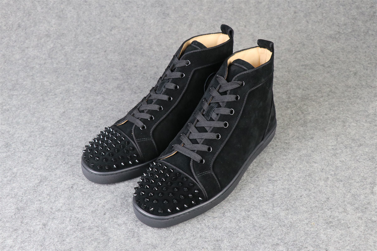 CL Lou Spikes Orlato High-Top 'Black Suede'