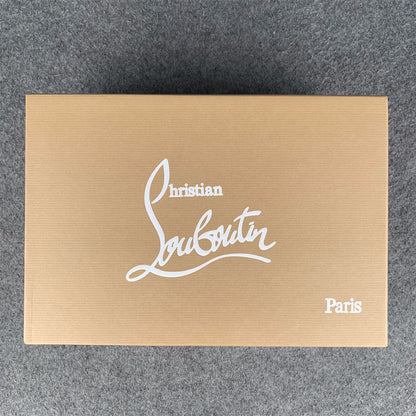 Christian Louboutin Louis Junior Spikes Flat 'Red Suede'
