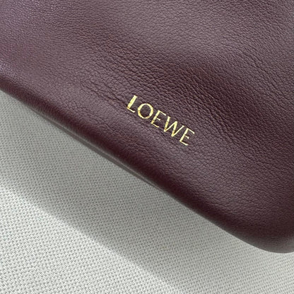 Loewe Flamenco Purse Bucket 32 Dark Burgundy Lambskin Ghw