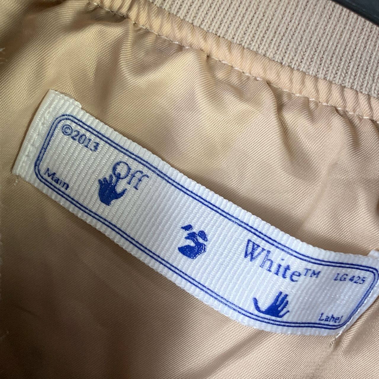 OFF-WHITE x AC Milan Varsity Jacket 'Cream/White'
