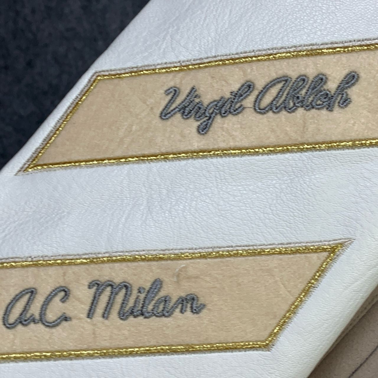 OFF-WHITE x AC Milan Varsity Jacket 'Cream/White'