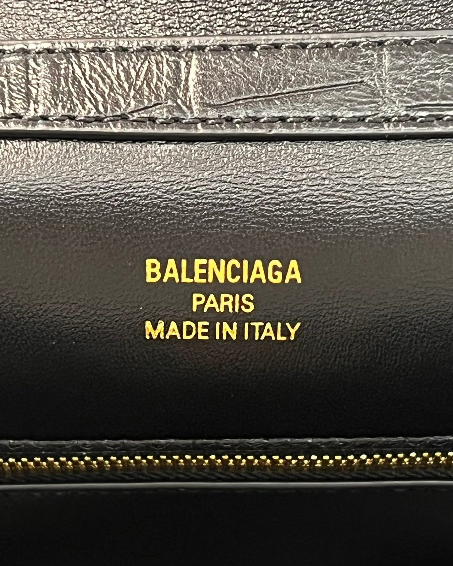 Balenciaga Large Rodeo Bag 40 Black Crocodile Skin Gold Hardware