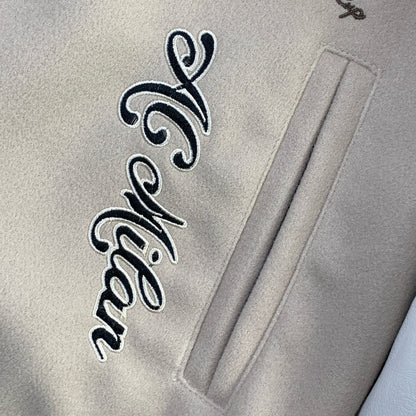 OFF-WHITE x AC Milan Varsity Jacket 'Cream/White'