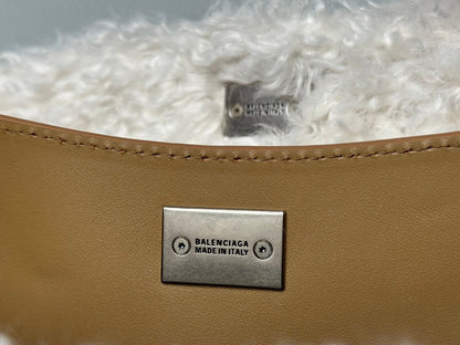 Balenciaga Small Rodeo Bag 29 Brown Suede Sliver Hardware