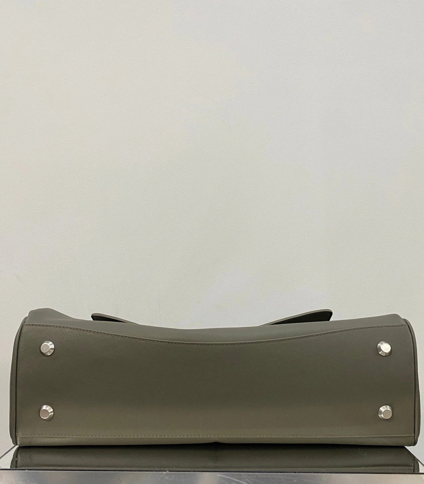 Balenciaga Large Rodeo Bag 40 Olive Green Caflskin Sliver Hardware