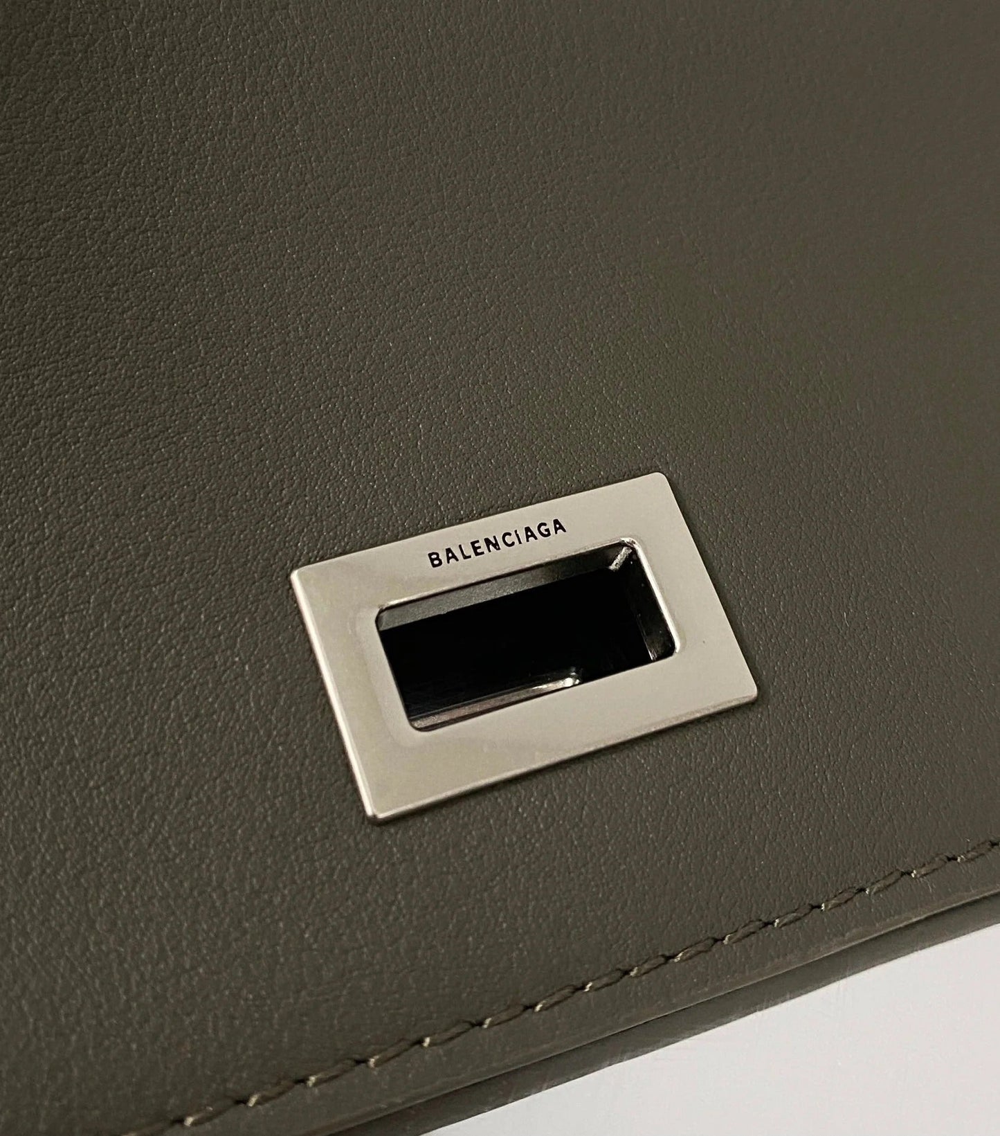 Balenciaga Large Rodeo Bag 40 Olive Green Caflskin Sliver Hardware