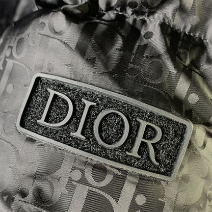 Dior Oblique Motif Down Jacket in Black Technical Jacquard