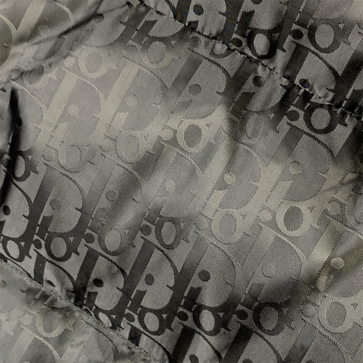 Dior Oblique Motif Down Jacket in Black Technical Jacquard