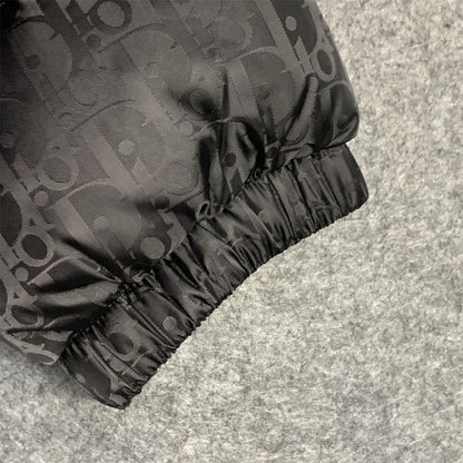 Dior Oblique Motif Down Jacket in Black Technical Jacquard