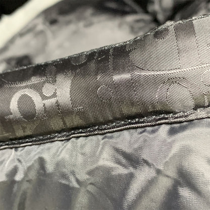 Dior Oblique Motif Down Jacket in Black Technical Jacquard
