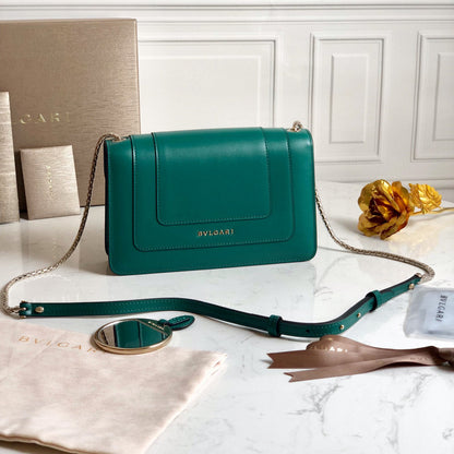 SERPENT FOREVER CROSSBODY 22CM GREEN CALFSKIN 1 COMPARTMENT