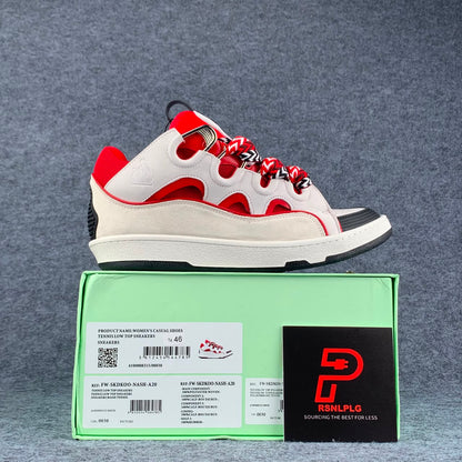 Lanvin Curb Sneakers 'Red White'
