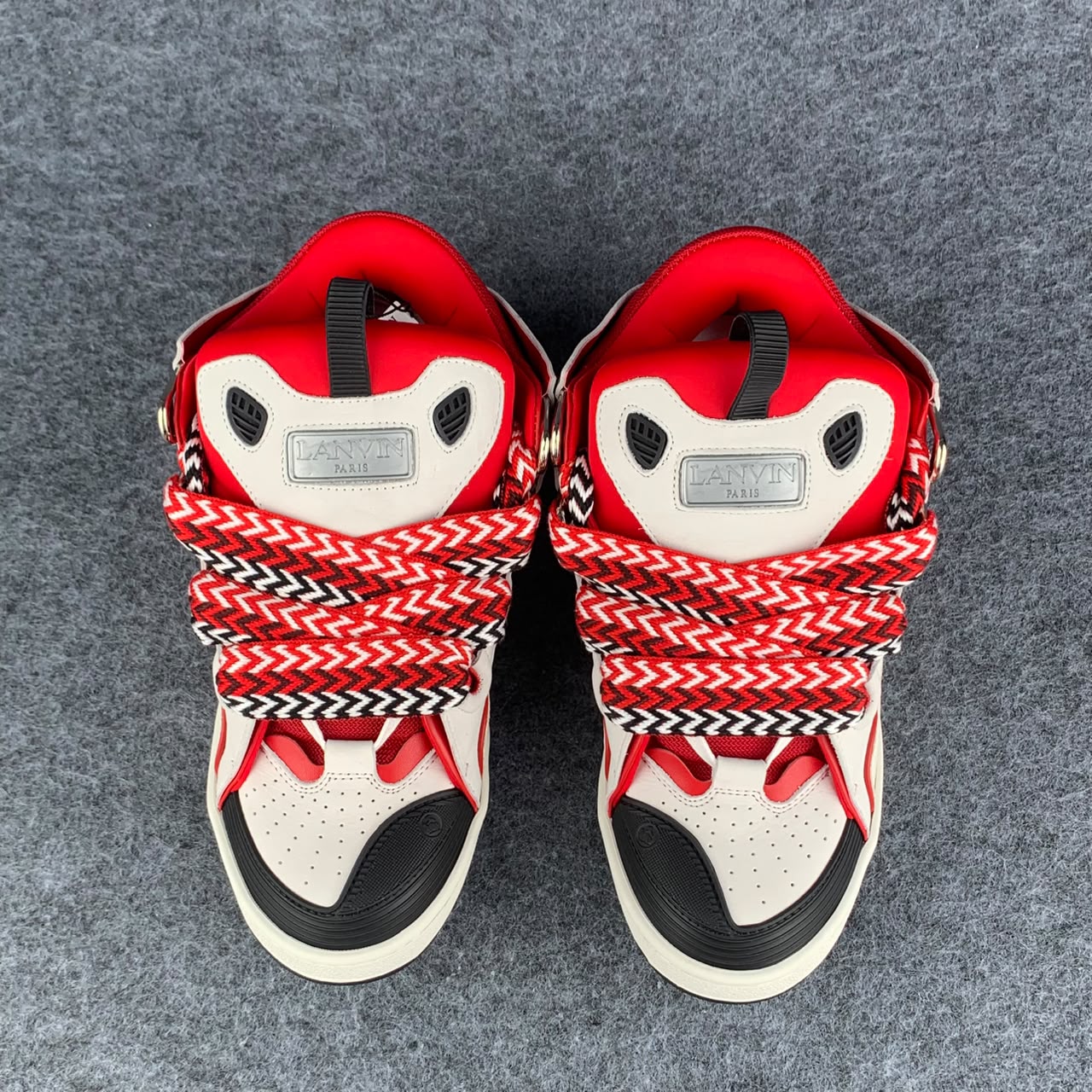 Lanvin Curb Sneakers 'Red White'