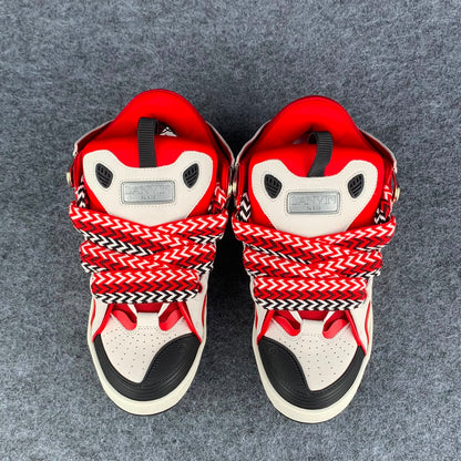 Lanvin Curb Sneakers 'Red White'