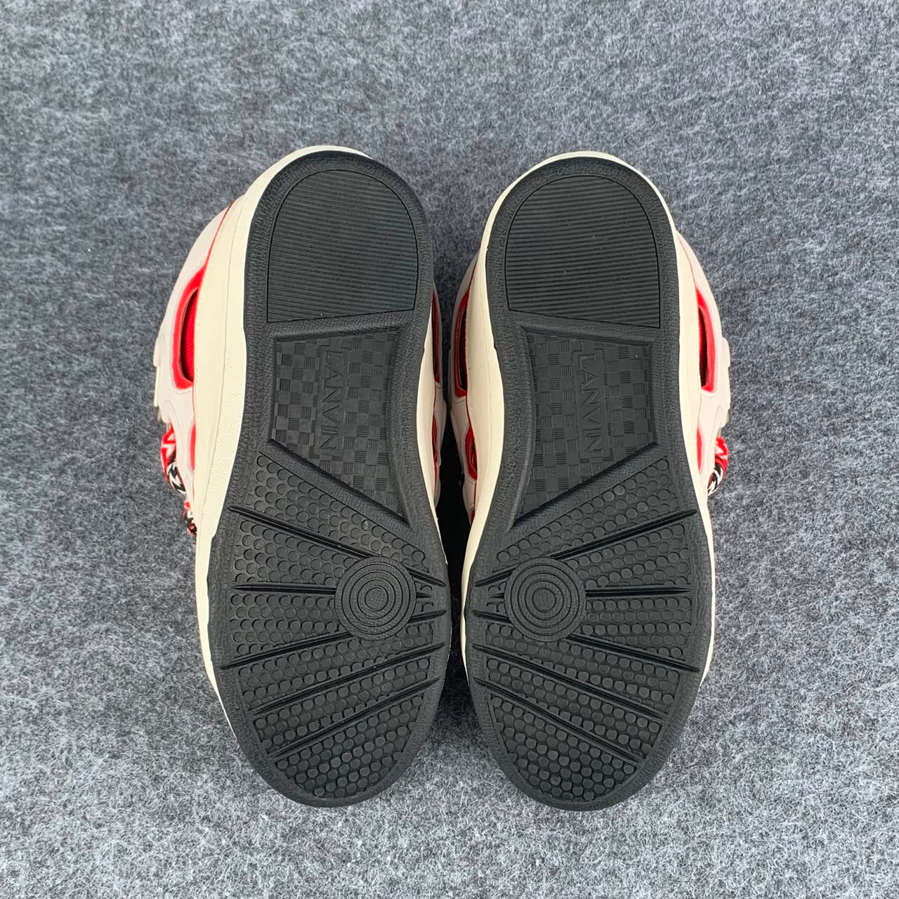 Lanvin Curb Sneakers 'Red White'