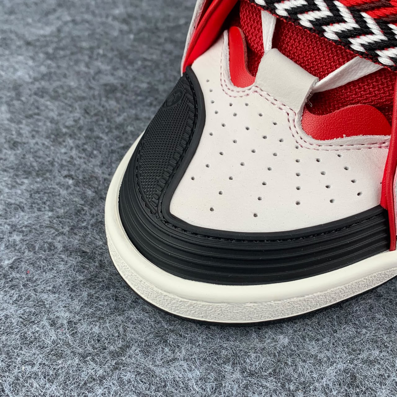 Lanvin Curb Sneakers 'Red White'