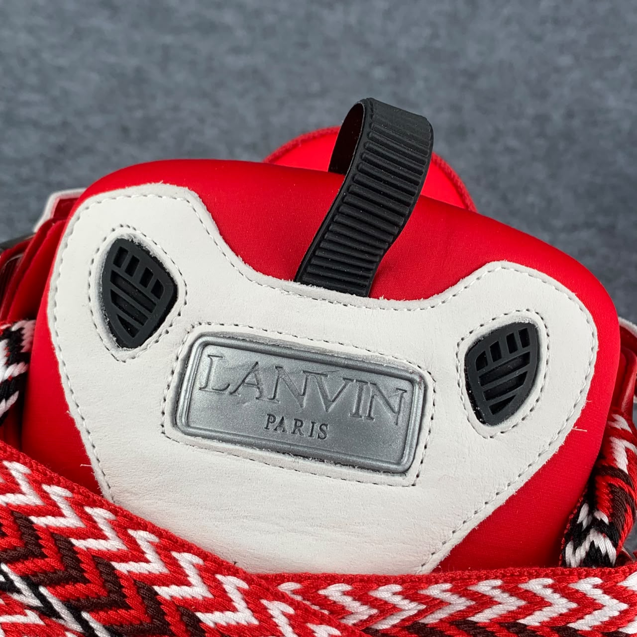 Lanvin Curb Sneakers 'Red White'