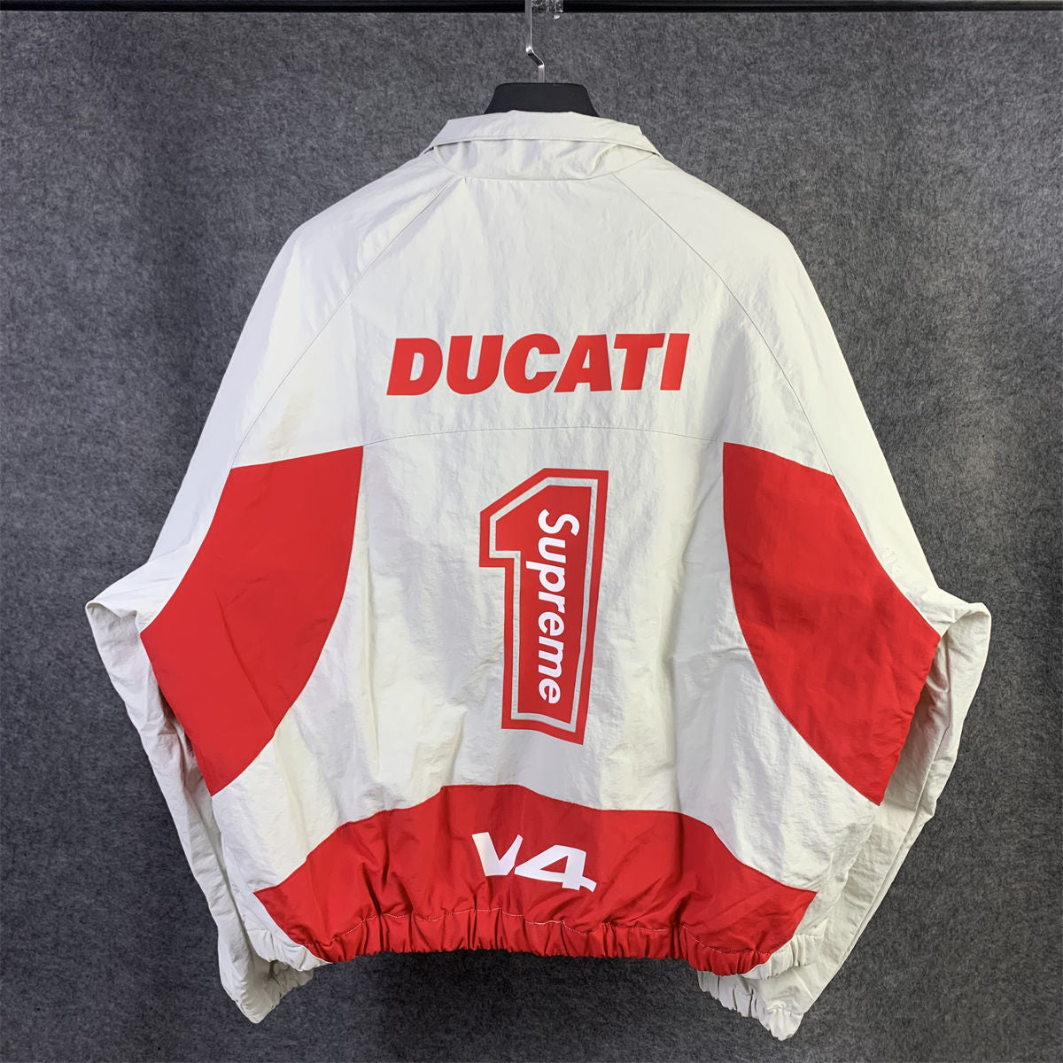 Supreme x Ducati Track Jacket 'Light Grey'