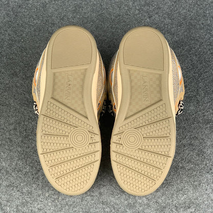 Lanvin Curb Sneakers 'Brown Rhinestone'