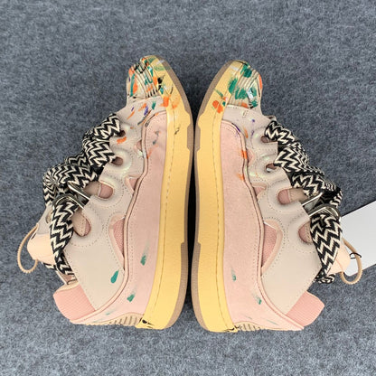 Gallery Dept. x Lanvin Curb Light Sneakers 'Paint Drip - Pale Pink'