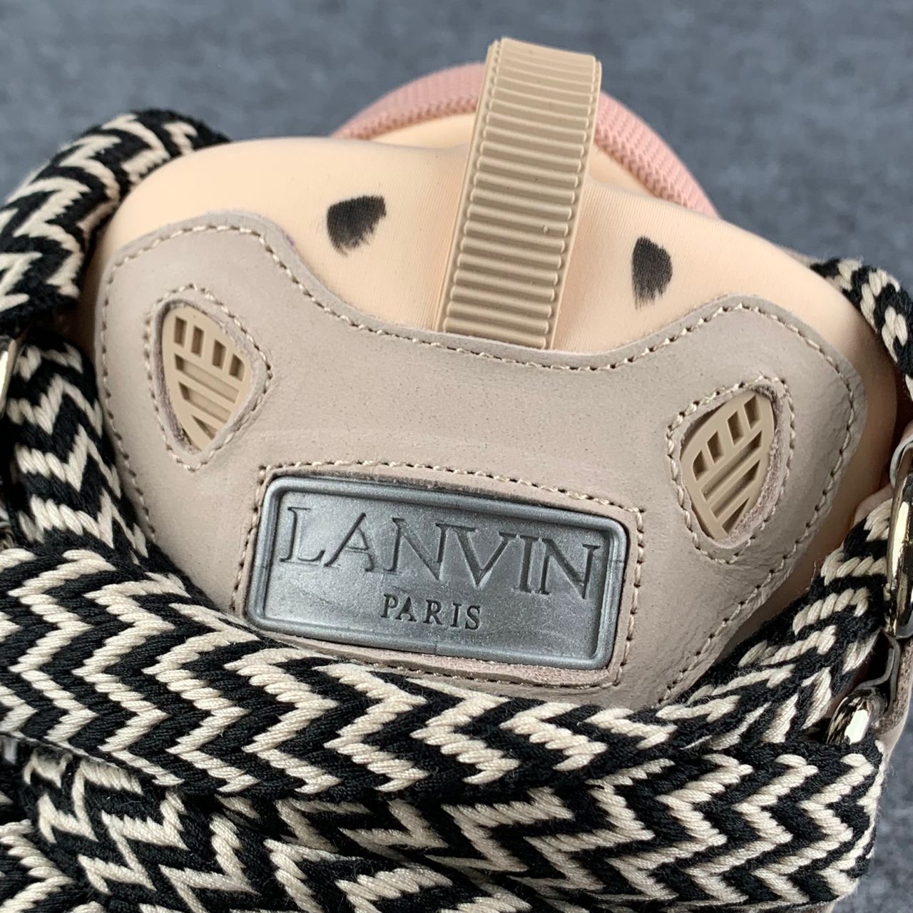 Gallery Dept. x Lanvin Curb Light Sneakers 'Paint Drip - Pale Pink'