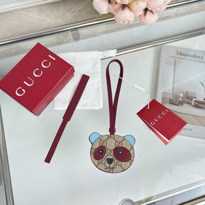 Gucci Etoupe Red Blue Panda Bag Charm
