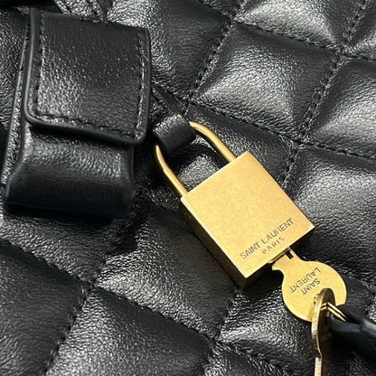 YSL bag 59cm Black Gold Calfskin