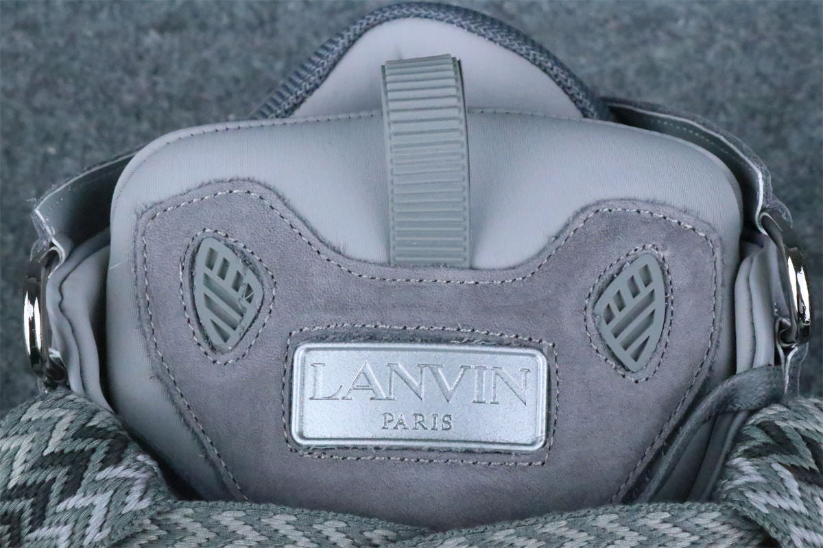 Lanvin Curb Sneakers 'Speckled Effect - Light Grey'