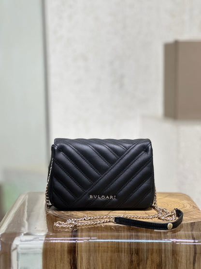 BVL Serpent Cabochon Mini Bag 17cm Black Cafskin GHW 188306